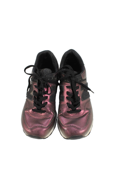 New Balance Women's Lace Up Rubber Sole Trainer Sneakers Purple Size 7.5