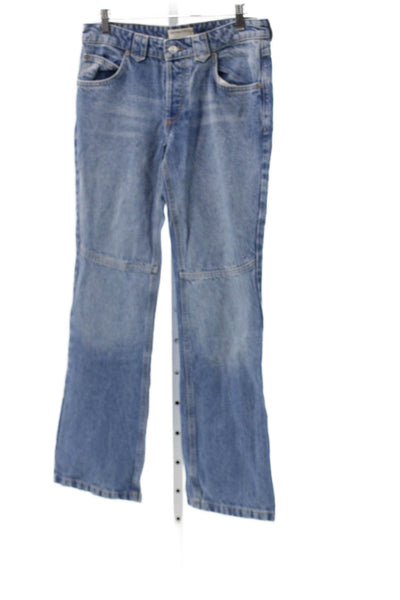We The Free Womens Blue Bootcut Cotton Jeans Size 27
