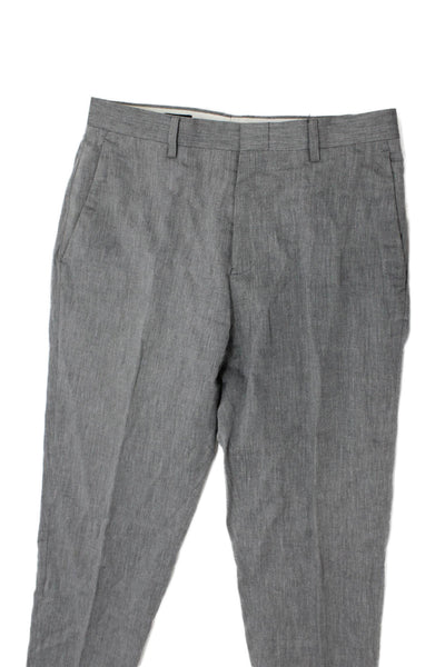 J Crew Mens Gray Somelos Stretch Dress Pants Size 30