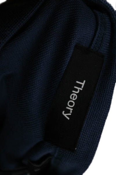 Theory Mens Basic Modal Crew Neck Blue T-Shirt Size S