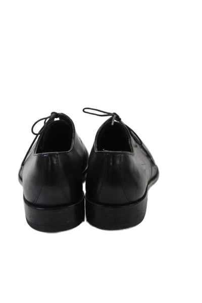 To Boot New York Leather Lace Up Oxford Dress Shoes Black Size 8