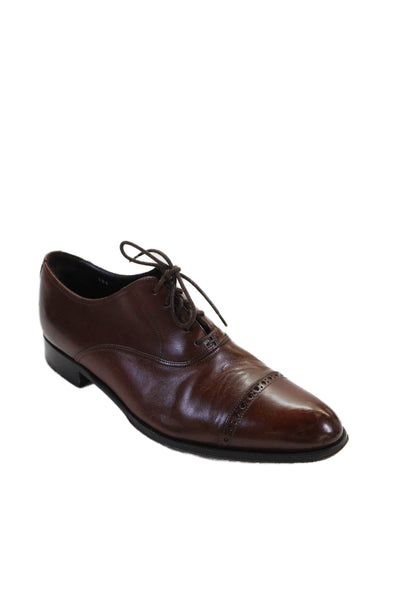 To Boot New York Mens Leather Lace Up Oxford Dress Shoes Brown Size 8