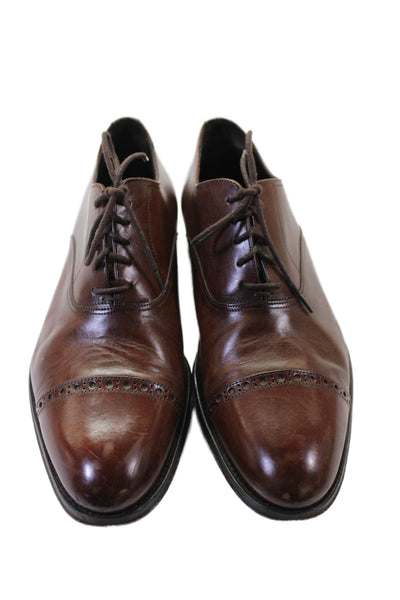 To Boot New York Mens Leather Lace Up Oxford Dress Shoes Brown Size 8