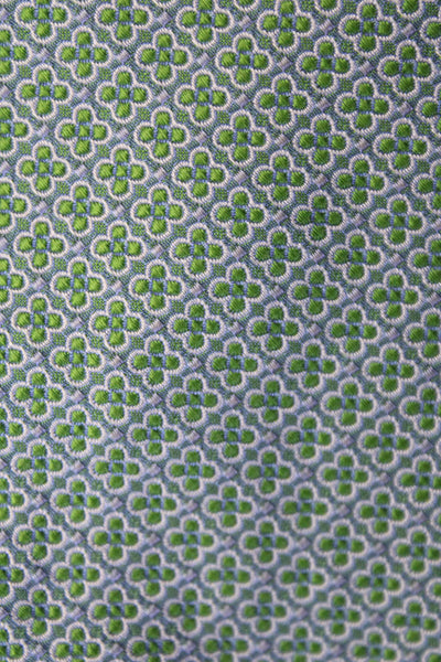 Brooks Brothers Mens Silk Geometric Print Classic Neck Tie Green Size OS