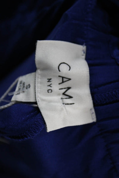 Cami NYC Women Cargo Silk Blend Drawstring Pants Blue Size 2XS