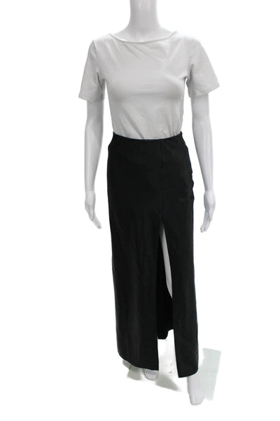 Cami NYC Women Maxi Skirt Black Silk Spandex Pull On Size XS