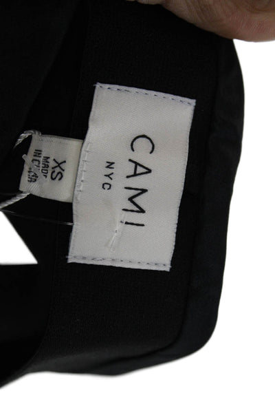 Cami NYC Women Maxi Skirt Black Silk Spandex Pull On Size XS