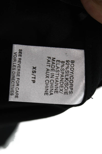 Cami NYC Women Maxi Skirt Black Silk Spandex Pull On Size XS
