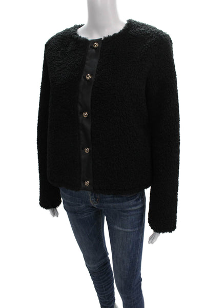 Cami NYC Women Basic Jacket Black Snap Long Sleeve Size 2XS