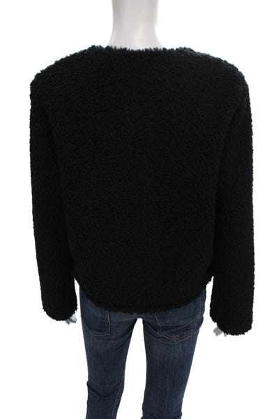 Cami NYC Women Basic Jacket Black Snap Long Sleeve Size 2XS