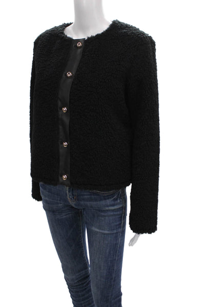 Cami NYC Womens Basic Jacket Black Button Polyester Long Sleeve Size XS