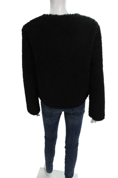 Cami NYC Womens Basic Jacket Black Button Polyester Long Sleeve Size XS