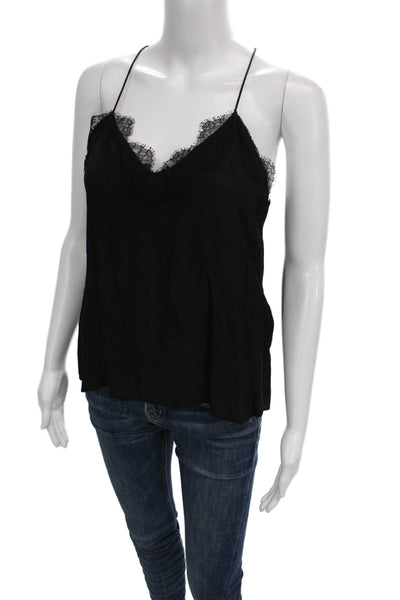 Cami NYC Women Camisole Black Silk V-Neck Sleeveless Size XS