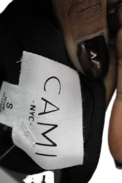 Cami NYC Women Camisole Black Silk V-Neck Sleeveless Size M