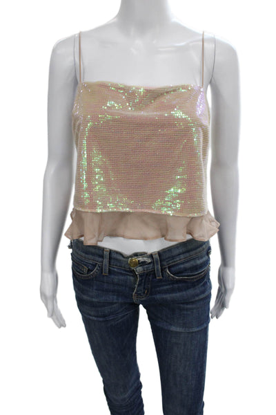 Cami NYC Women Camisole Sleeveless Square Neck Multicolor Zip Size 2XS