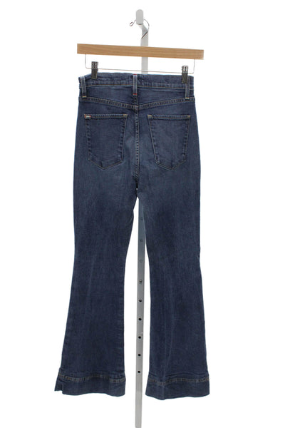 AO.LA Women Flared Mid Rise Blue Cotton Jeans Size 27