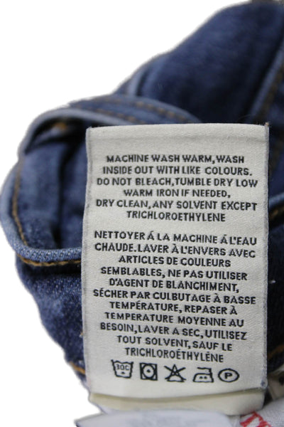 AO.LA Women Flared Mid Rise Blue Cotton Jeans Size 27