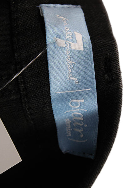 7 For All Mankind Womens Ankle Black Cotton Jeans Size 27