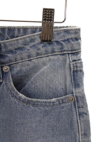 BP. Womens Wide-Leg Jeans Blue High Rise Cotton Button Size 27