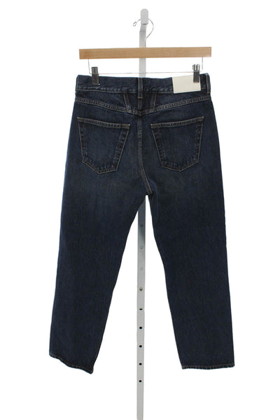 Closed Womens Straight Jeans Blue 100% Cotton Button Mid Rise Size 24