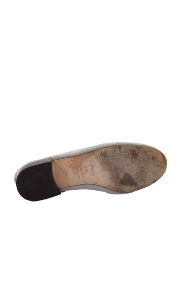 Repetto Womens Suede Slip On Loafers Gray Size 39 9