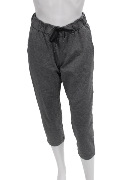 Lululemon Womens Gray Viscose Drawstring Capri Pants Size 4