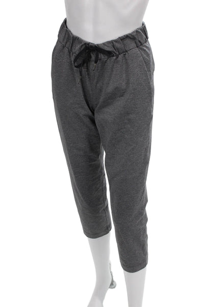Lululemon Womens Gray Viscose Drawstring Capri Pants Size 4