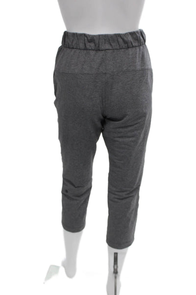 Lululemon Womens Gray Viscose Drawstring Capri Pants Size 4