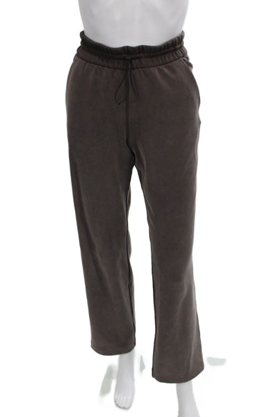 Lululemon Women Gray Drawstring Sweatpants Recycled Polyester Size 4