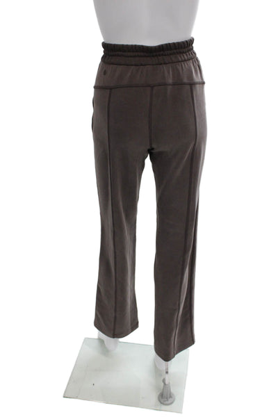 Lululemon Women Gray Drawstring Sweatpants Recycled Polyester Size 4