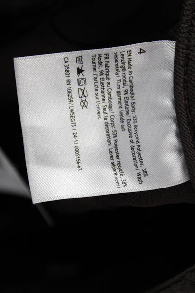 Lululemon Women Gray Drawstring Sweatpants Recycled Polyester Size 4