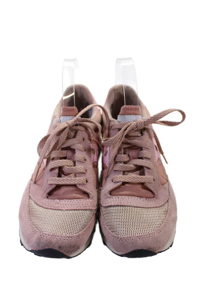 Saucony Women's Lace Up Suede Rubber Sole Trainer Sneakers Pink Size 7.5