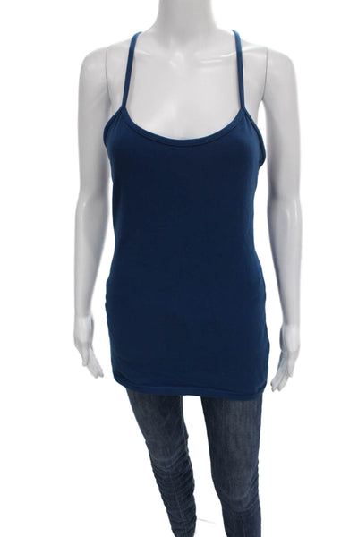 Lululemon Womens Basic Sleeveless Scoop Neck Blue Tank Size M
