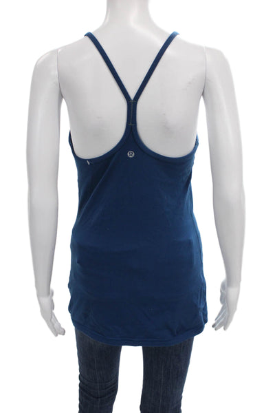 Lululemon Womens Basic Sleeveless Scoop Neck Blue Tank Size M
