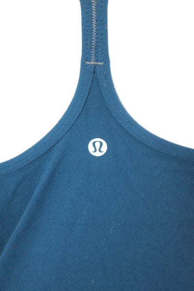 Lululemon Womens Basic Sleeveless Scoop Neck Blue Tank Size M