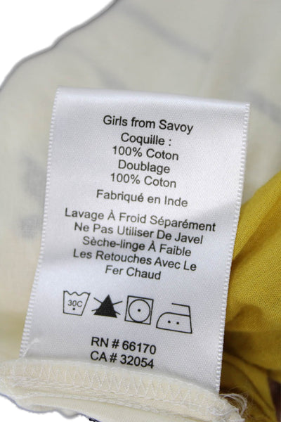 Girls From Savoy Anthropologie Womens Fit & Flare Halter Ivory Midi Dress Size 4