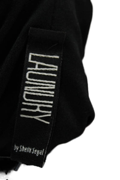 Laundry by Shelli Segal Womens Black Halter Maxi Dress Polyester Size 2