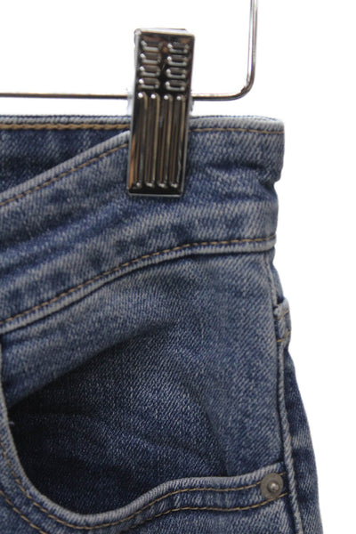 Levis Womens Skinny Blue Cotton Jeans Button Size 25