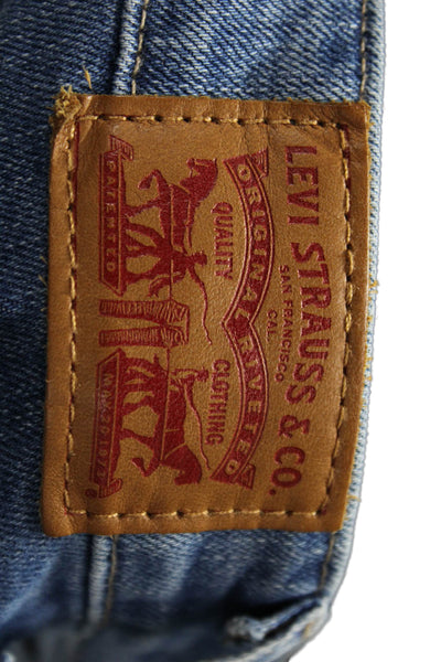 Levis Womens Skinny Blue Cotton Jeans Button Size 25