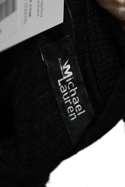 Michael Lauren Womens Cardigan Black Long Sleeve Round Neck Size S