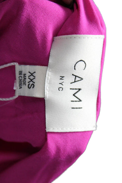 Cami Women Strapless Silk Blend Camisole Sleeveless Pink Solid Size 2XS