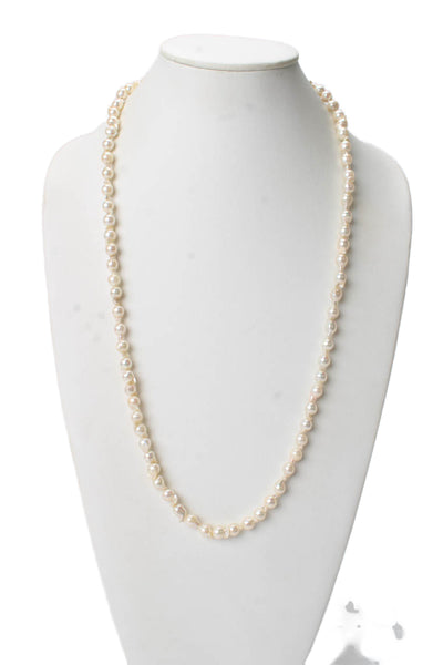 Designer Womens Baroque Pearl Strand Necklace 31" 59.2g