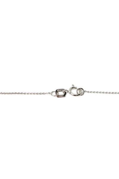 Midas Womens 14k W Gold ~.45CT Lab Created Diamond Pendant Necklace 16" 1g