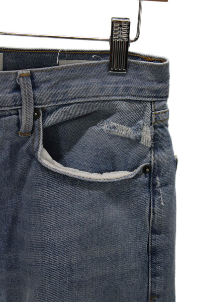 Frame Denim Womens Blue Straight Jeans High Rise Size 28