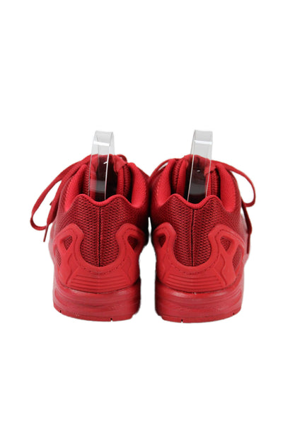 Adidas Mens Lace Up ZX Flux Walking Sneakers Red Size 10