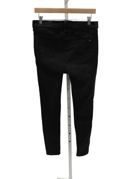 Rag & Bone Women Skinny High Rise Black Jeans Size 31
