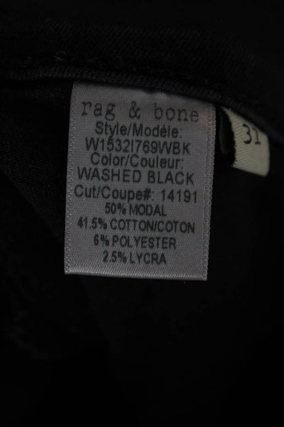 Rag & Bone Women Skinny High Rise Black Jeans Size 31