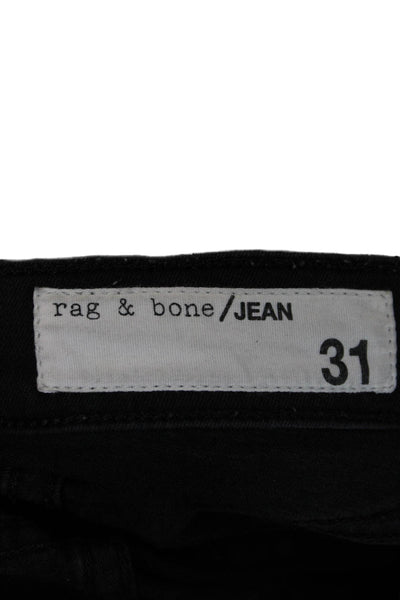 Rag & Bone Women Skinny High Rise Black Jeans Size 31