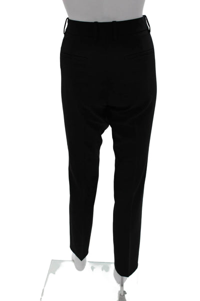 Theory Womens Dress Pants Black Polyester Zip Solid 31 Inseam Size 4