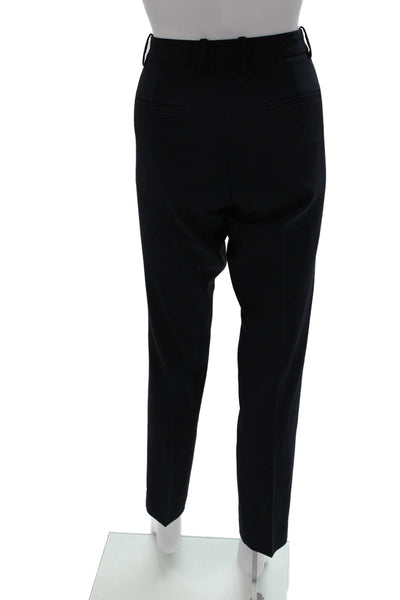 Theory Womens Ankle Pants Blue Polyester Zip Solid Fall Size 4